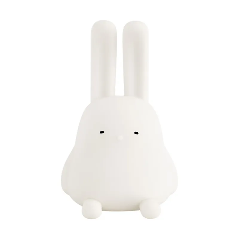 MUID折耳兔矽膠小夜燈兒童臥室伴睡嬰兒哺乳床頭拍拍夜燈護眼新款 歷史價格詳細信息