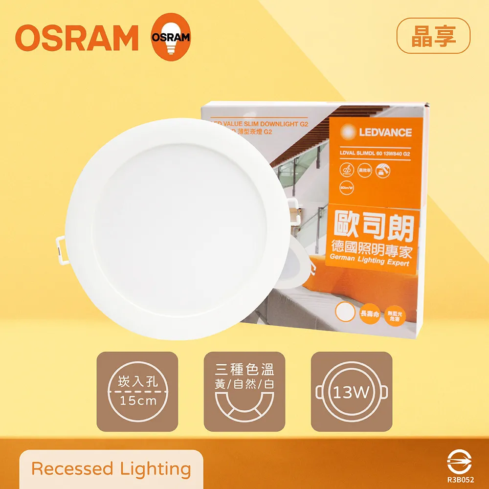 【Osram 歐司朗】晶朗 LED崁燈 5W 直徑7.5cm 3入組 歷史價格詳細信息