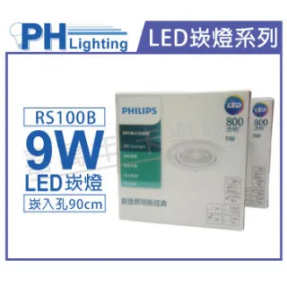 (2入)PHILIPS飛利浦 LED RS100B G2 COB 6W 5000K 24度 白光 7.5cm 投射燈 崁燈_PH430998 歷史價格詳細信息