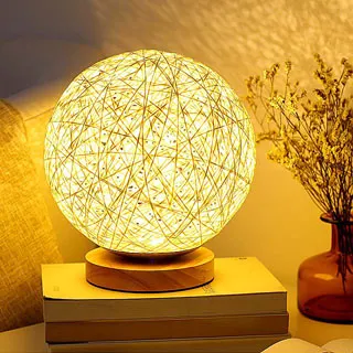 藤球小夜燈臥室床頭臺燈藤條夜燈睡眠小燈氣氛燈充電情調遙控氛圍 歷史價格詳細信息