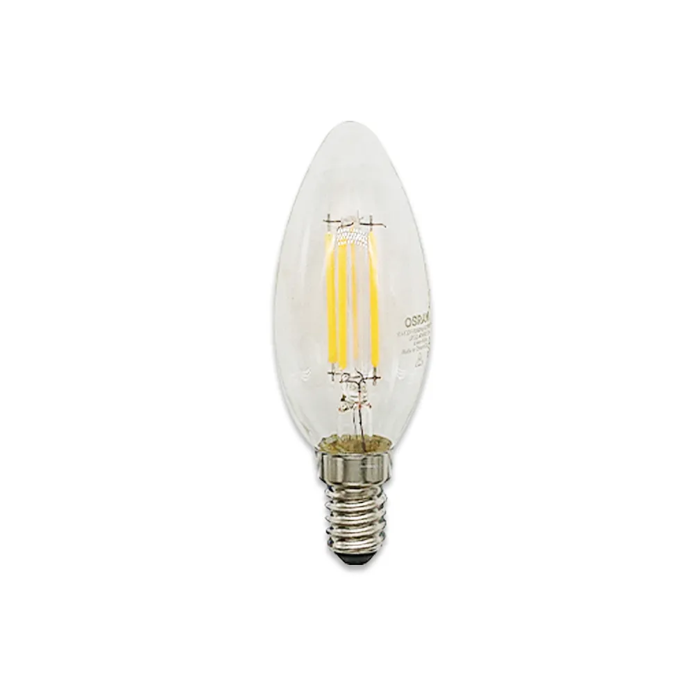【Osram 歐司朗】4.5W LED可調光蠟燭型燈絲燈泡 4入組(E14) 歷史價格詳細信息