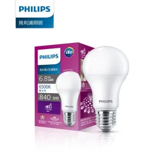 Philips 飛利浦 超極光真彩版 6.8W/840流明 LED燈泡-晝光色6500K 4入(PL03N) 歷史價格詳細信息