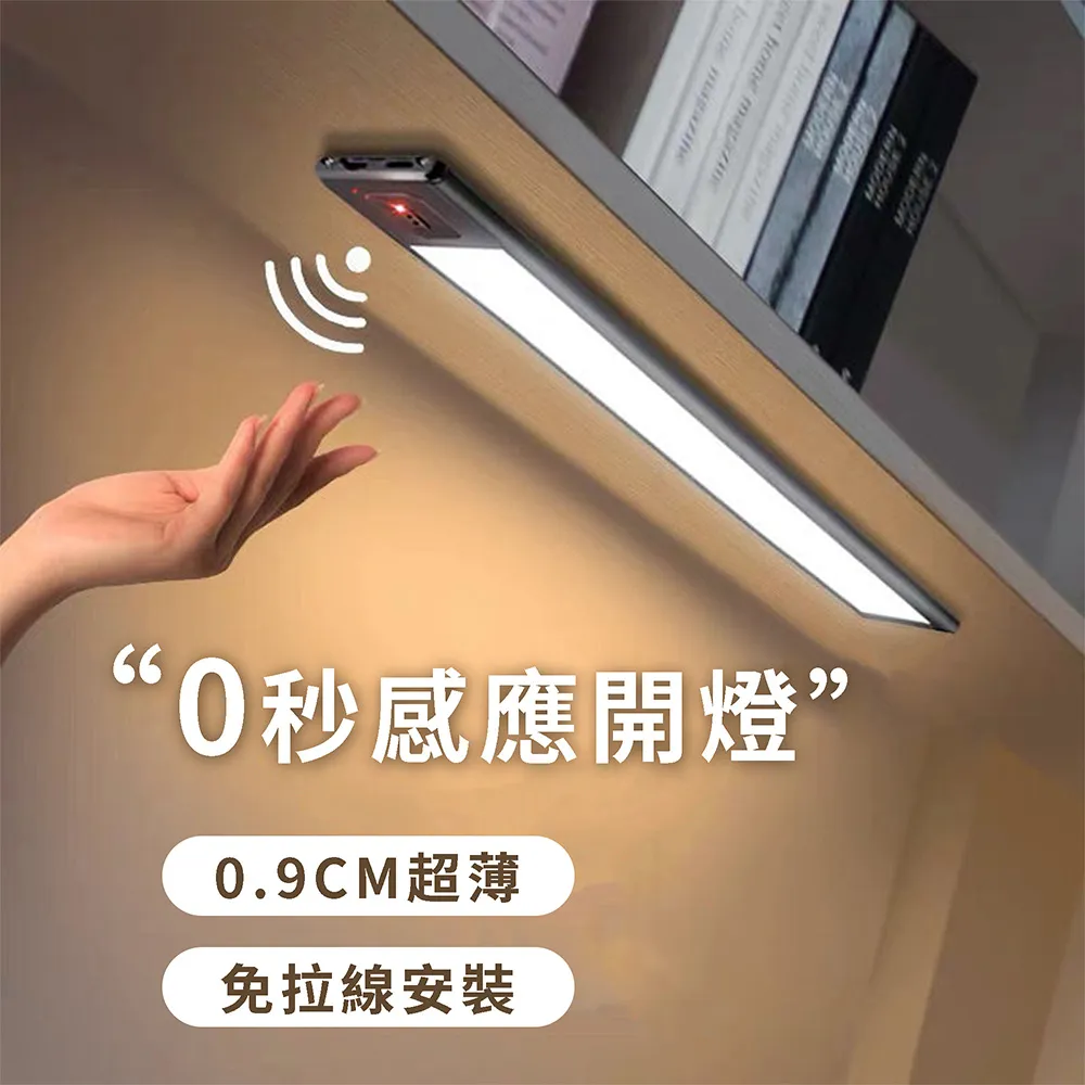 LED  柔光人體長條夜燈感應燈 40cm 星光銀 歷史價格詳細信息