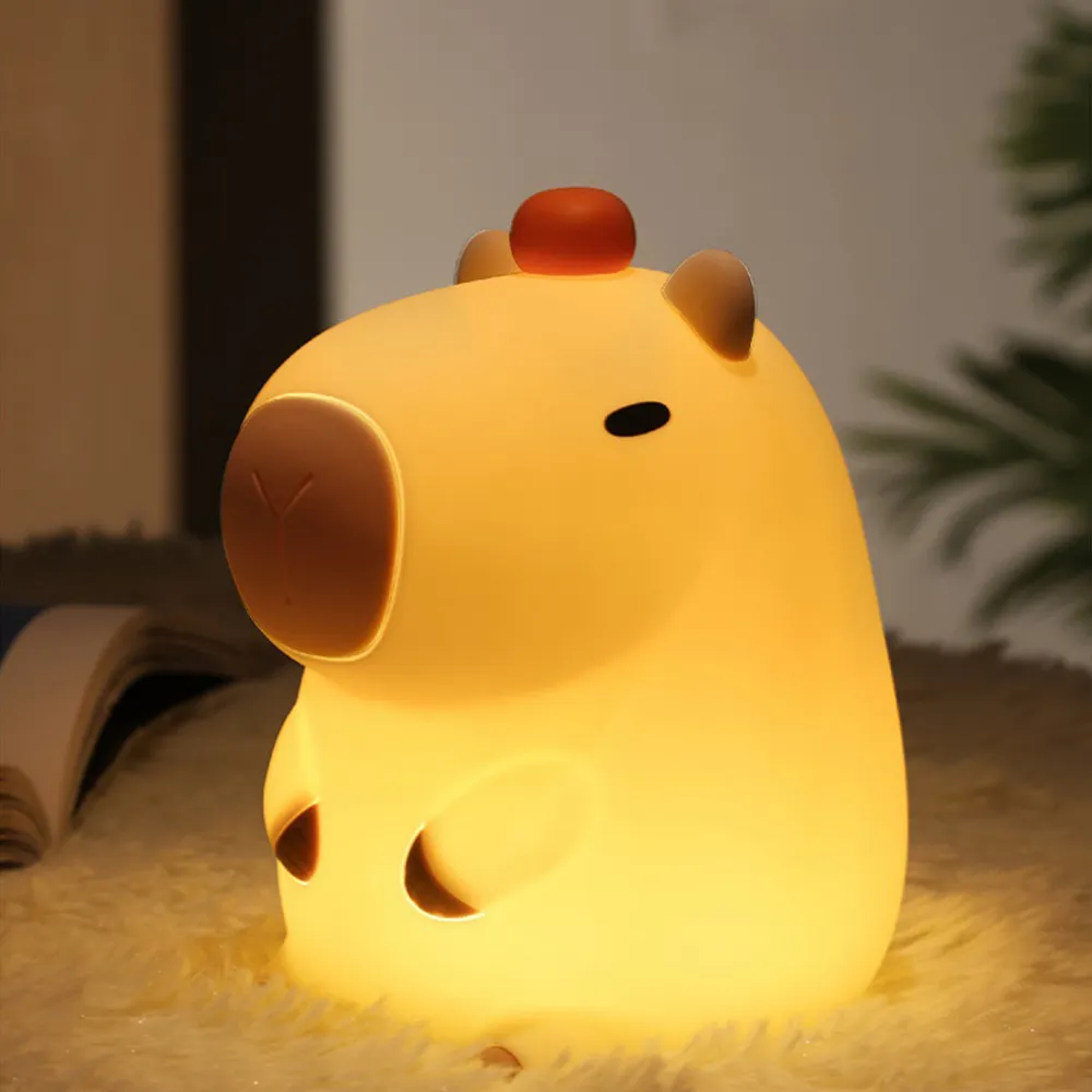 水豚小夜燈【單入組】(輕捏即亮/延時關燈) 歷史價格詳細信息