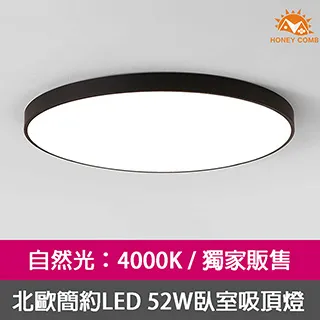 【Honey Comb】北歐簡約LED52W四段調光臥室吸頂燈(V2897F52W．V2897F52Y．V2897F52N) 歷史價格詳細信息