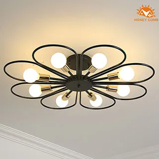 Honey Comb 鄉村風半吸頂三燈 HC-20874 歷史價格詳細信息