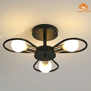 Honey Comb 鄉村風半吸頂三燈 HC-20874 歷史價格詳細信息