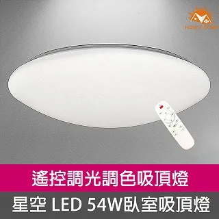 【Honey Comb】LED54W遙控無段調光臥室客廳吸頂燈(V1728C54) 歷史價格詳細信息