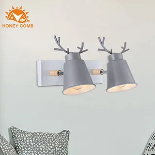 【Honey Comb】北歐風複刻版原木麋鹿壁燈 (MK818-B3) 歷史價格詳細信息