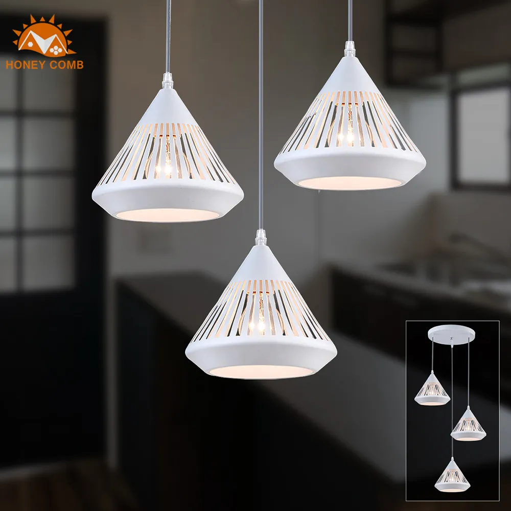 【Honey Comb】工業風餐廳長型三吊燈(MK528-113) 歷史價格詳細信息