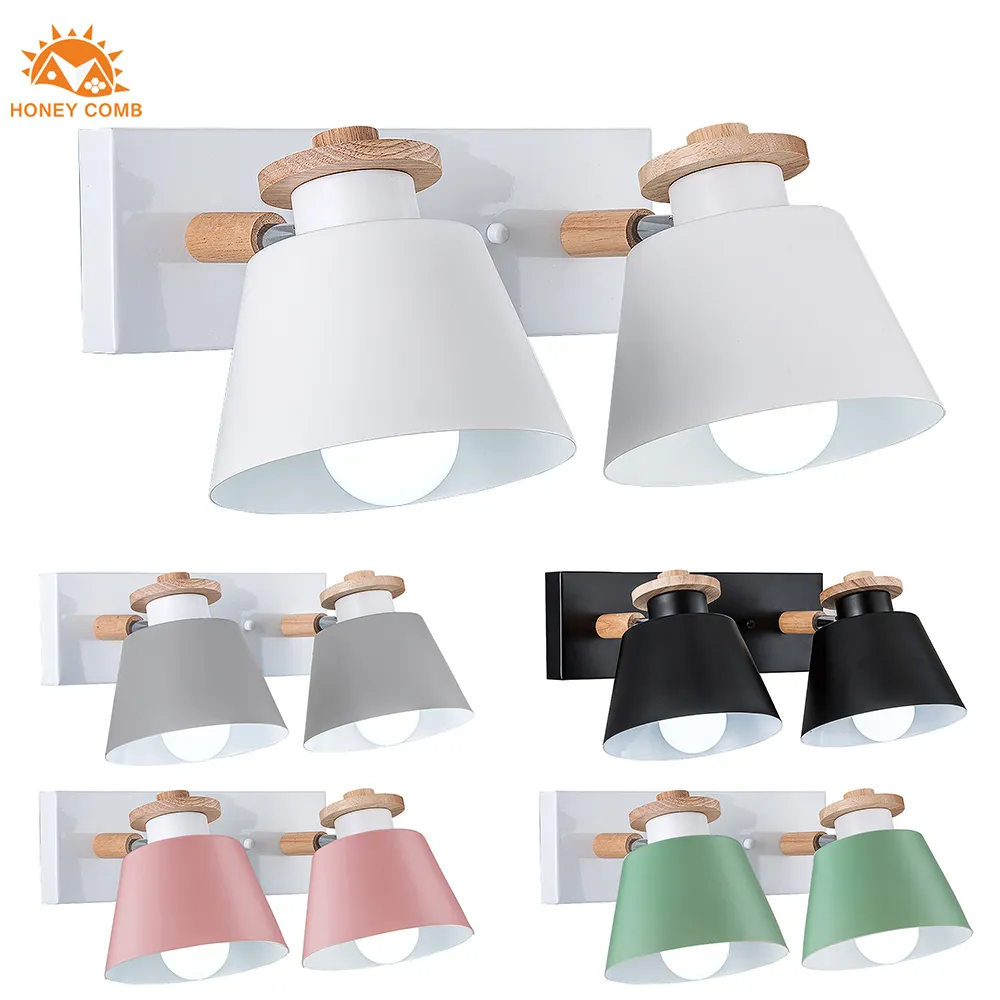 北歐原木小壁燈創意個性床頭日式溫馨浪漫臥室背景牆胡桃木壁燈 歷史價格詳細信息