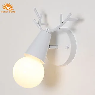 鹿角壁燈創意北歐客廳臥室走廊過道個性簡約床頭燈 歷史價格詳細信息