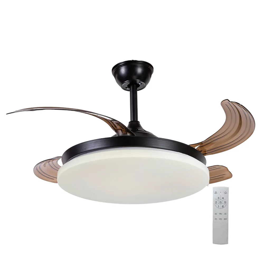 LED 48W 360度 DC遙控風扇燈 調光調色 可擺頭 E27接頭適用 歷史價格詳細信息