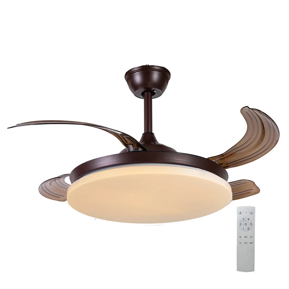 LED 48W 360度 DC遙控風扇燈 調光調色 可擺頭 E27接頭適用 歷史價格詳細信息