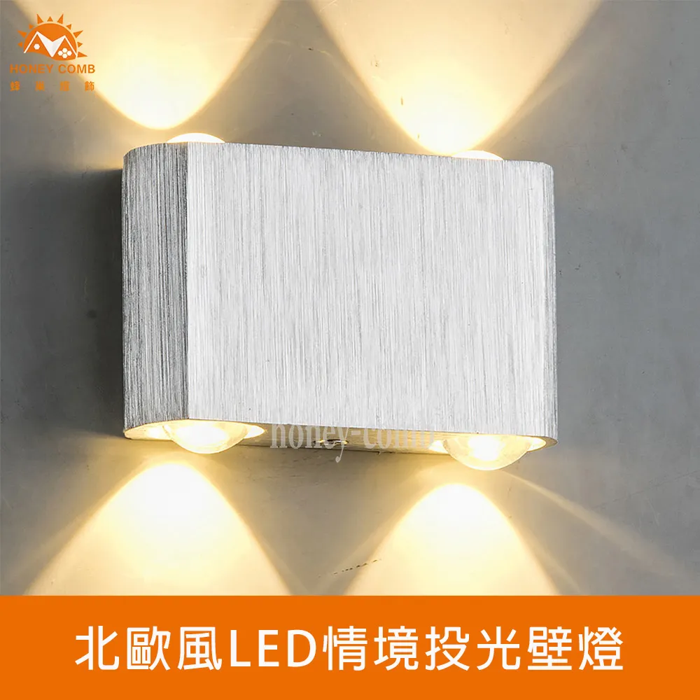 【Honey Comb】北歐風LED投光情境壁燈(F6036．F6037) 歷史價格詳細信息