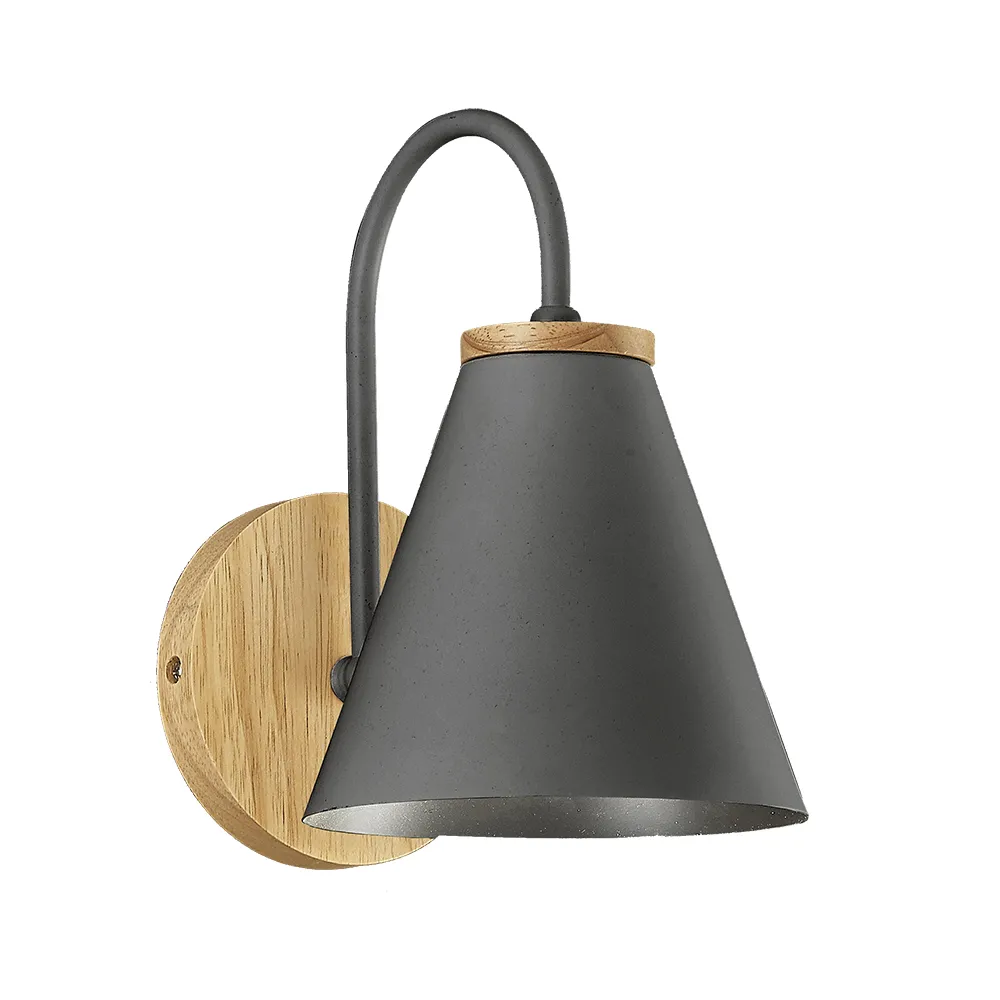 北歐原木小壁燈創意個性床頭日式溫馨浪漫臥室背景牆胡桃木壁燈 歷史價格詳細信息