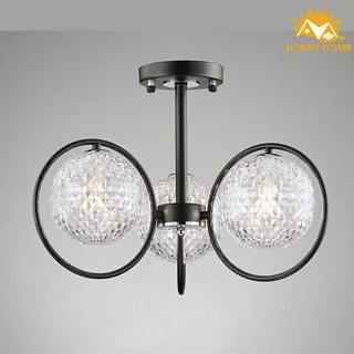 Honey Comb 鄉村風半吸頂三燈 HC-20874 歷史價格詳細信息