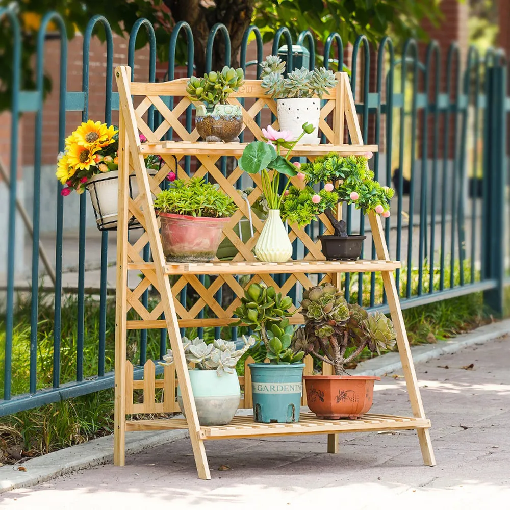 網格花架陽臺牆面裝飾花園圍欄木柵欄爬藤架防腐木籬笆伸縮柵欄 歷史價格詳細信息