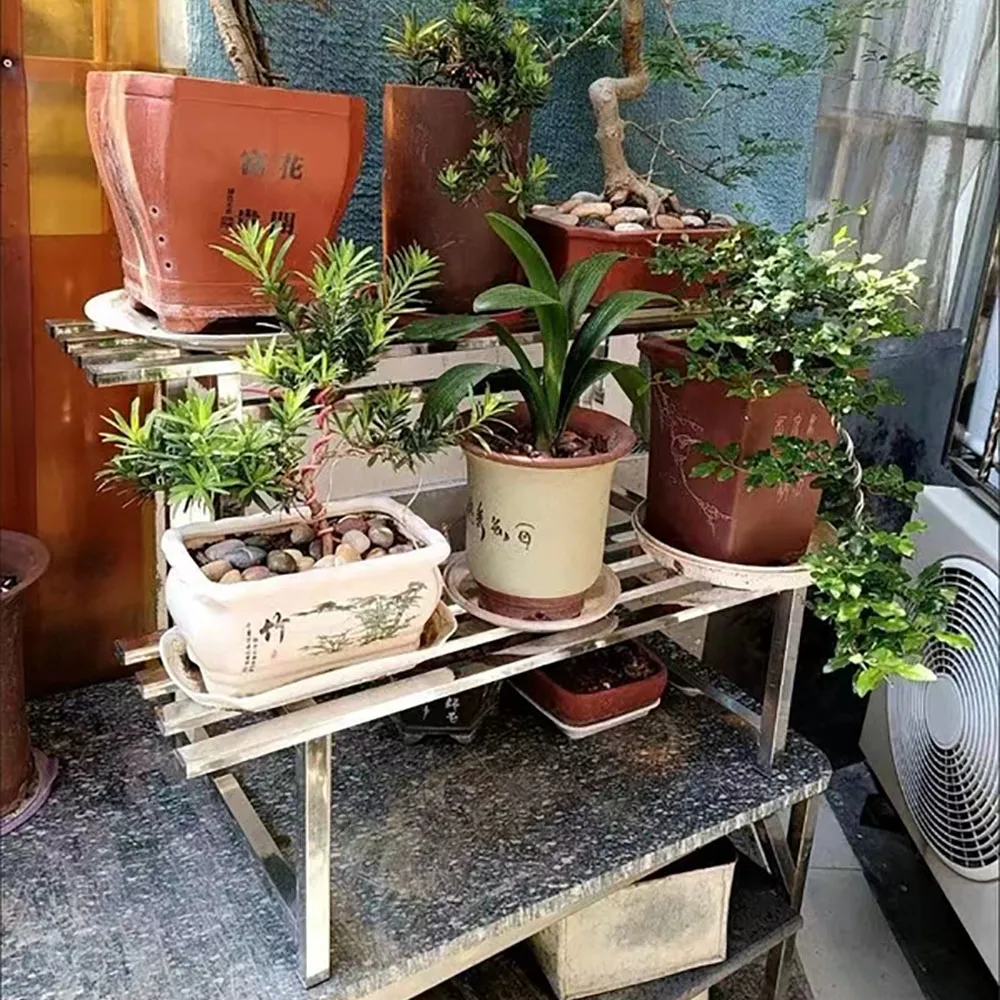 北斗星 不鏽鋼花架  加厚四層長100釐米 歷史價格詳細信息