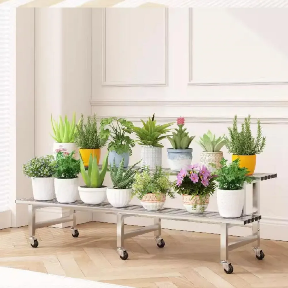 北斗星 不鏽鋼花架  加厚四層長100釐米 歷史價格詳細信息