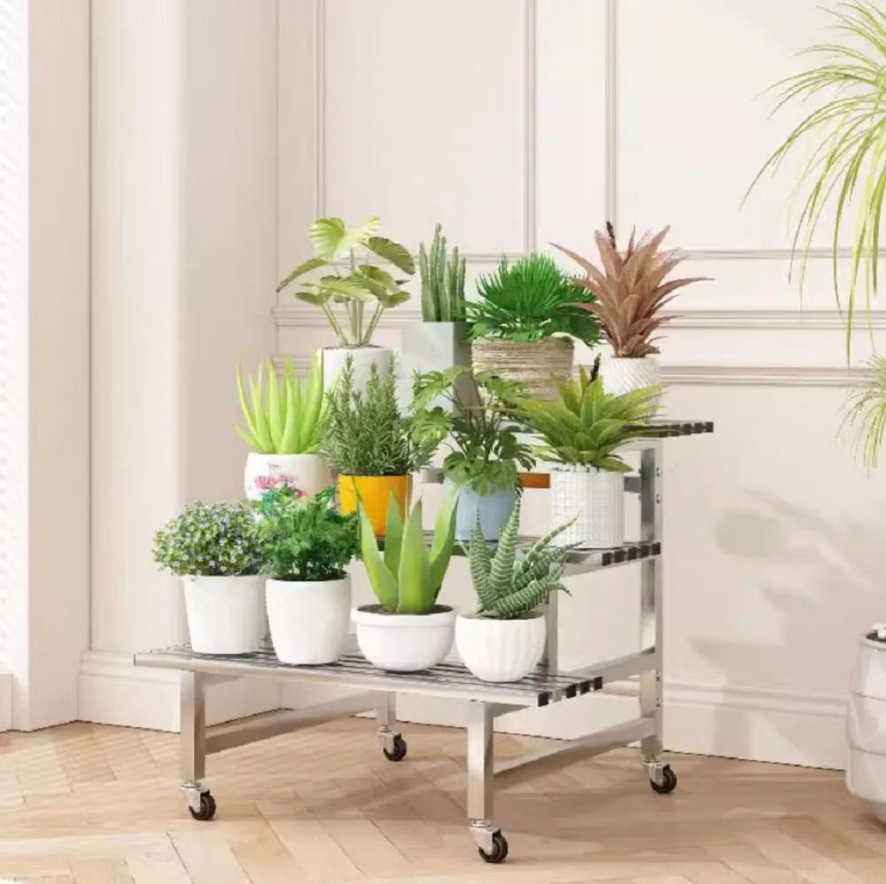 北斗星 不鏽鋼花架  加厚四層長100釐米 歷史價格詳細信息