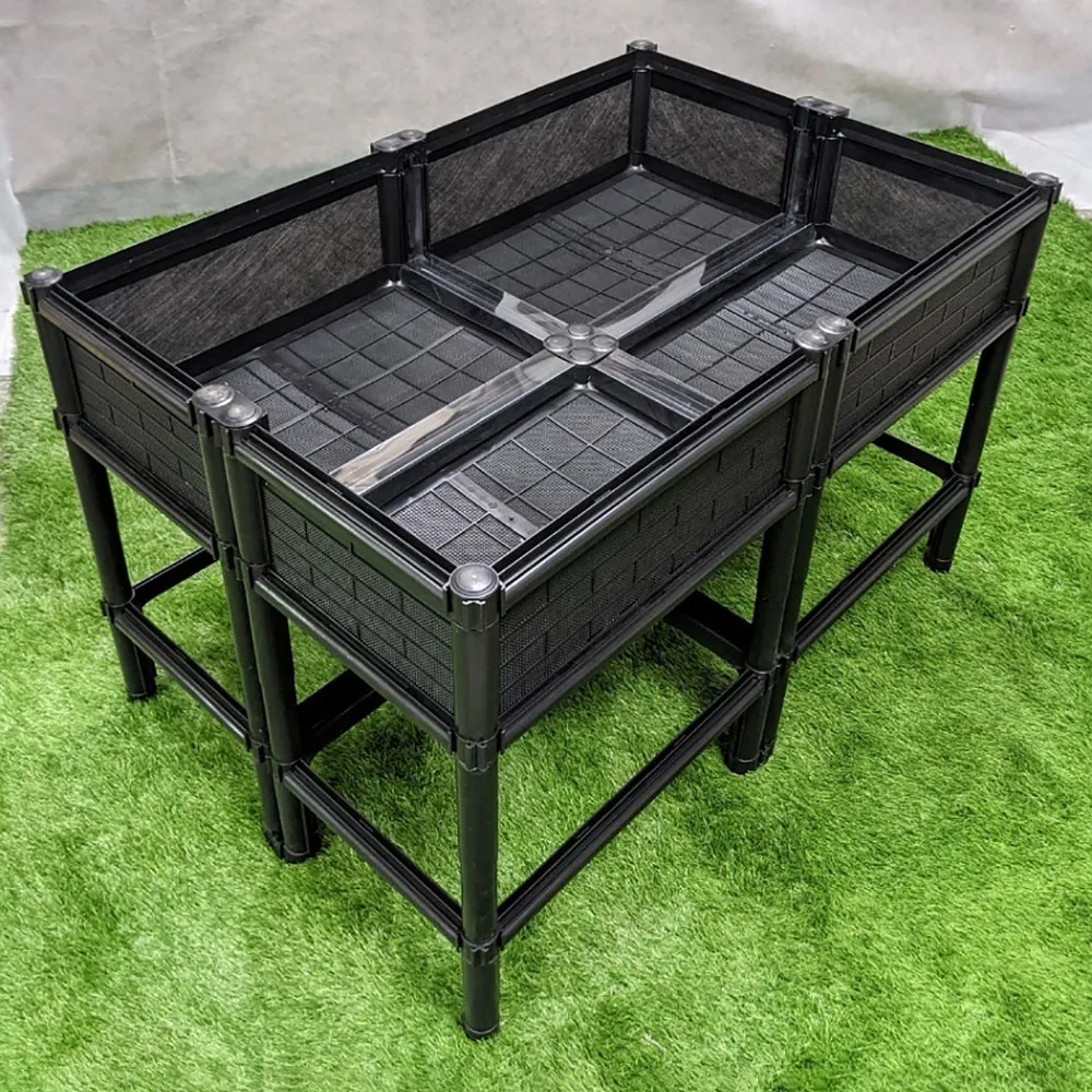 育材雙層四連通種植箱+金屬輪2吋(組合種植箱/深根植物栽培/可選多種側板款式/加裝輪子方便移動) 歷史價格詳細信息