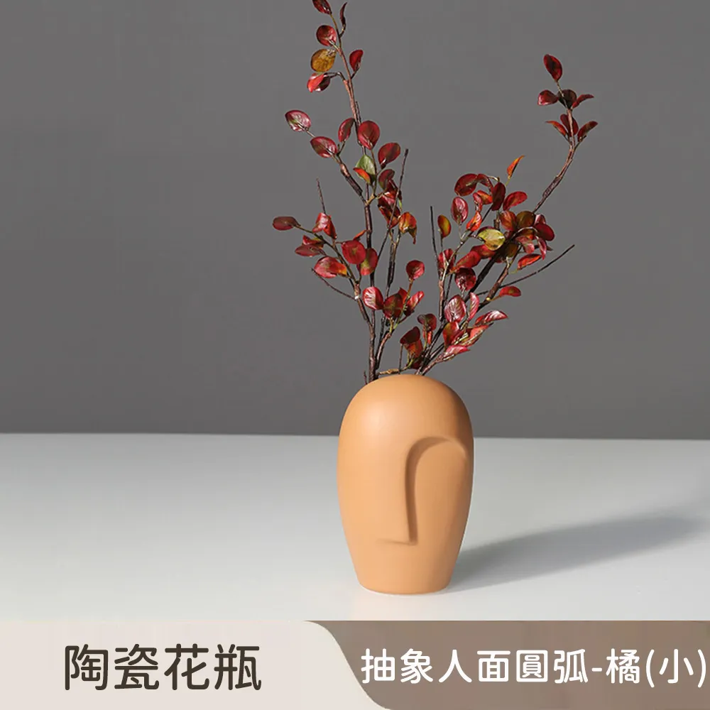 【好拾選物】陶瓷花瓶/抽象人面現代風-白色 大款 歷史價格詳細信息