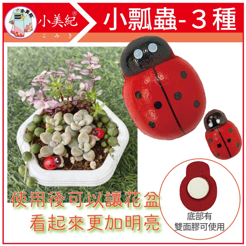 【小美紀】小瓢蟲(花藝裝飾 盆栽 園藝小物 多肉 盆栽 花盆 裝飾品 園藝造景) 歷史價格詳細信息