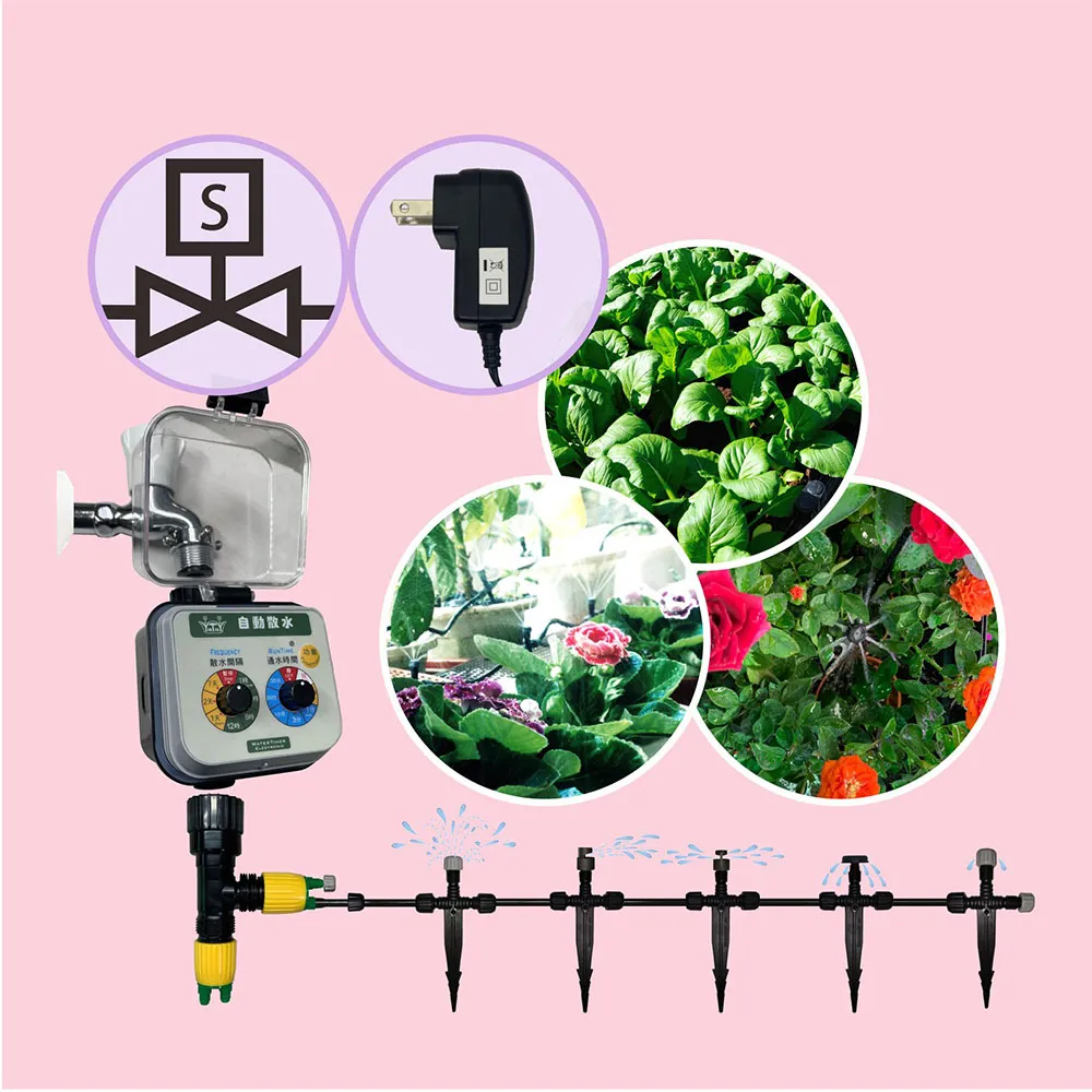 陽台澆水組 附電磁閥自動澆水定時器/電池(自動澆花 高水壓環境適用 穩定度高) 歷史價格詳細信息