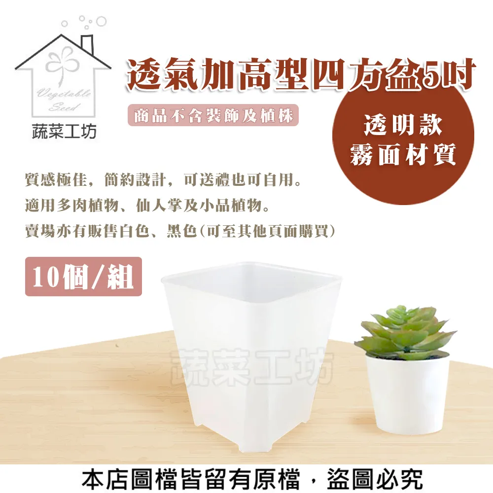 【蔬菜工坊】四方型栽培盆5.5吋-黑色 10入/組 歷史價格詳細信息