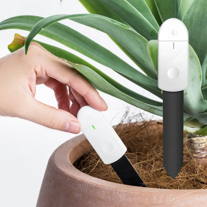 土壤濕度檢測儀植物缺水提醒儀花園園藝土壤水分測定儀器閃燈提示功能方便快捷發貨帶電池 歷史價格詳細信息