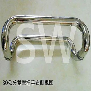 ID011 單彎把手 45cm 白鐵色 二折把手 玻璃門把手 不鏽鋼把手 歷史價格詳細信息