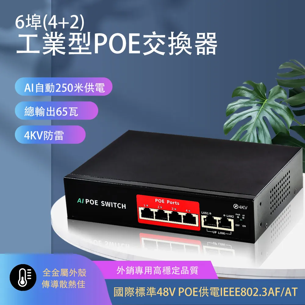 4+2 POE SWITCH 交換器 交換機 4路 6路 路由器 IP 網路 分享器 攝影機 1080P 無線 AP NVR DVR 8MP 5MP 歷史價格詳細信息
