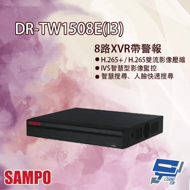 SAMPO 聲寶 H.265 8路 4K 智慧型 五合一 XVR錄影主機 歷史價格詳細信息