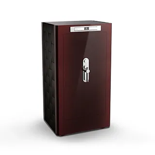 保險箱 保險櫃 指紋密碼防盜 小型家用 防盜全鋼 保險箱 智慧 床頭櫃 歷史價格詳細信息