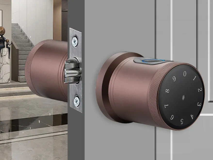 室內指紋鎖 密碼鎖木門 指紋鎖 電子鎖 APP密碼鑰匙開鎖 辦公室指紋鎖 臥室門 85mm球形鎖 指鎖紋門鎖 歷史價格詳細信息