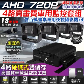 【CHICHIAU】4路HD-CVI 1080P數位高清遠端監控套組(含SONY 200萬畫素高功率6陣列燈監視器攝影機x4) 歷史價格詳細信息