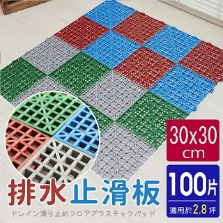 卡扣式多功能防滑板/止滑板/排水板(4片裝-適用0.1坪) 歷史價格詳細信息