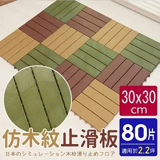 仿木紋造型防滑板/止滑板/排水板(4片裝-適用0.1坪) 歷史價格詳細信息