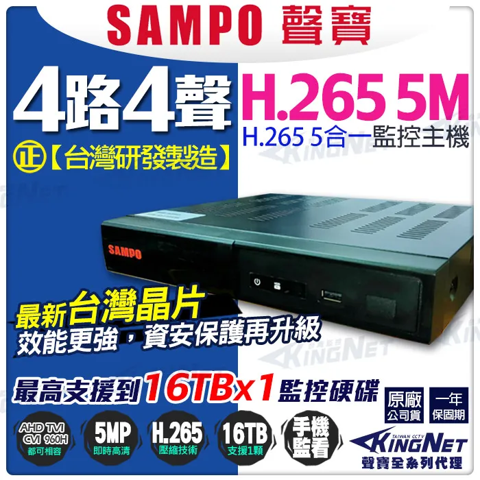 SAMPO聲寶 DR-TW4564NV 64路 1200萬 4K NVR 4硬碟 網路NVR監控主機 歷史價格詳細信息