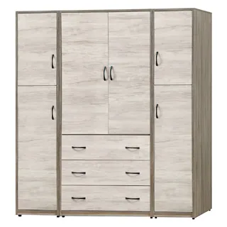 Boden-奧爾5.7尺多功能收納衣櫃組合(二門+二門三抽+二門) 歷史價格詳細信息