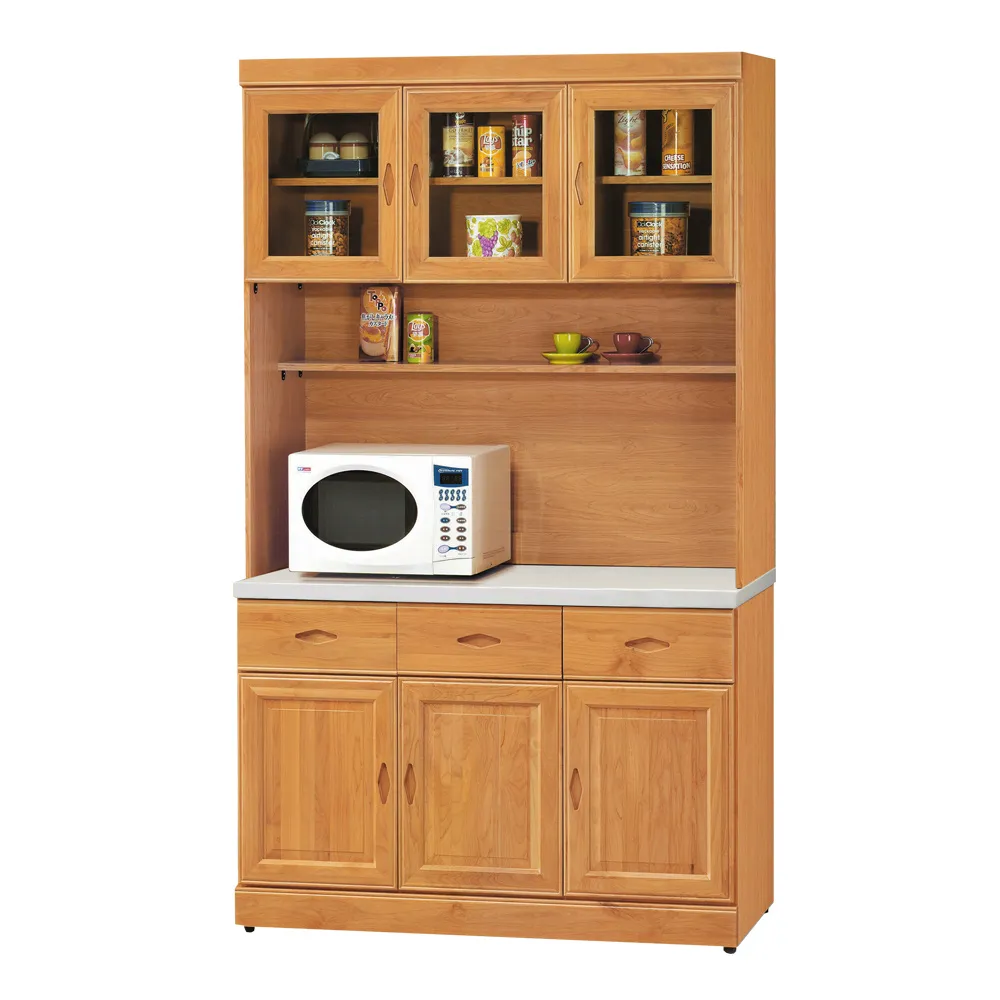 Boden-海特2.7尺石面收納高餐櫃/碗盤櫃/電器櫃(上座+下座) 歷史價格詳細信息