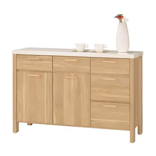 Boden-波恩4尺岩板滑門/推門收納餐櫃/碗盤櫃/拉盤電器櫃/置物矮櫃 歷史價格詳細信息