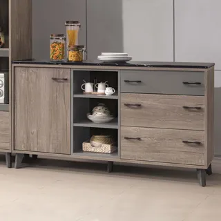 Boden-奧瓦5尺工業風雙人床組(附插座床頭箱+二抽收納床底)(不含床墊) 歷史價格詳細信息