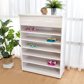 Bernice-防水塑鋼2.8尺單抽開放式鞋櫃(胡桃) 歷史價格詳細信息