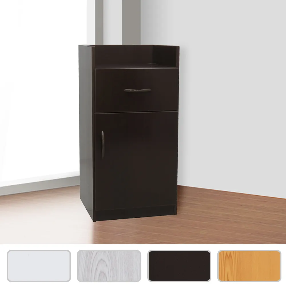 Bernice-防水塑鋼4.1尺三門開放式收納櫃/置物櫃(五色可選) 歷史價格詳細信息