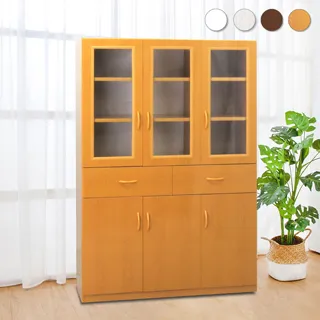 Bernice-防水塑鋼4.3尺二門三抽二拉盤電器櫃/收納餐櫃(兩色可選) 歷史價格詳細信息