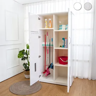 Bernice-防水塑鋼3.1尺二門二抽二拉盤電器櫃/收納高餐櫃(兩色可選) 歷史價格詳細信息