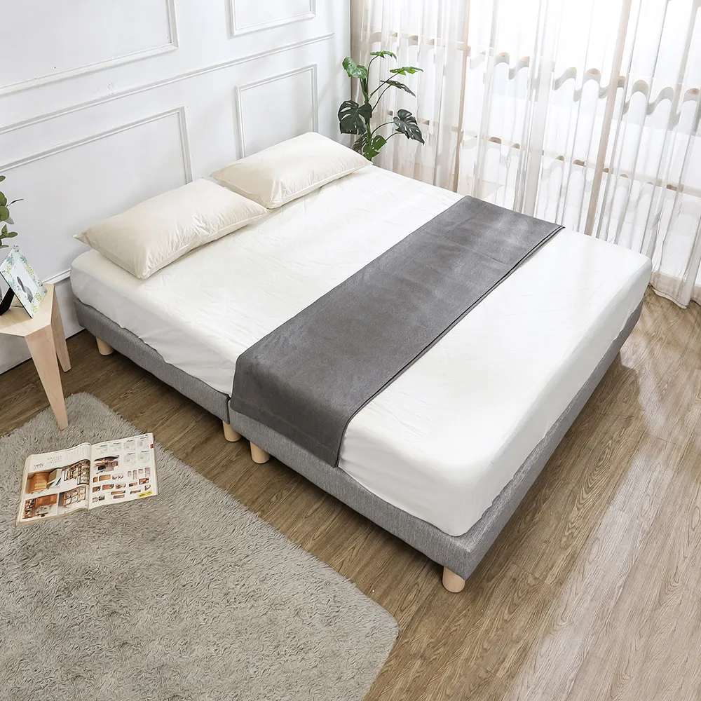 Boden-奈曼3.5尺單人耐磨貓抓布紋皮革床底/床架(不含床頭片-四色可選) 歷史價格詳細信息