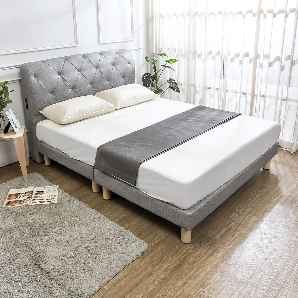 Boden-艾琪5尺雙人貓抓皮革床房間組-3件組(附插座床頭片+床底+涼感兩用涼蓆床墊-兩色可選) 歷史價格詳細信息